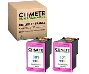 COMETE Cartouches d'encre Compatibles avec HP301 301XL - 2 Couleurs