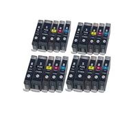 COMETE - CLI8 - 20 Cartouches d'encre Compatible Canon CLI-8BK - Noir et Couleur