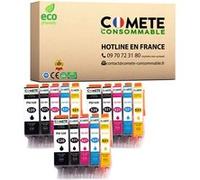 COMETE PGI-520 CLI-521 Pack de Cartouches d'encre Compatible avec Canon PGI-520 CLI-521 XL 520XL 521XL pour imprimante PIXMA Noir Cyan Magenta Jaune (3 Noir, 3 Cyan, 3 Magenta, 3 Jaune)