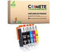 525 526 XL - 5 Cartouches Compatibles 525XL 526XL pour imprimantes Canon PIXMA PGI-525 CLI-526 - 2 Noirs 1 Cyan 1 Magenta 1 Jaune