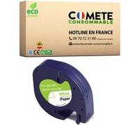 COMETE CONSOMMABLE 91200 1 Ruban etiquetteuse compatible avec DYMO 91200 etiquette Noir sur Blanc adhésif Noir G