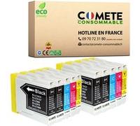 COMETE, Marque française - LC970 LC1000-10 Cartouches d'encre Compatibles avec Brother LC970 LC1000 - pour Brother DCP135C DCP150C DCP153C DCP157C MFC235C MFC260C (4 Noir et 6 Couleur)