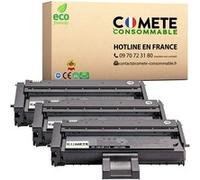 COMETE CONSOMMABLE SP100 407166 Pack de 3 Toner compatible avec RICOH 407166 Noir pour imprimante Aficio SP SP100 SP112... G