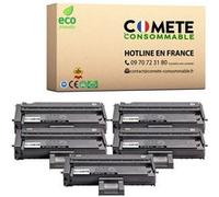 COMETE CONSOMMABLE SP100 407166 Pack de 5 Toner compatible avec RICOH 407166 Noir pour imprimante Aficio SP SP100 SP112... G