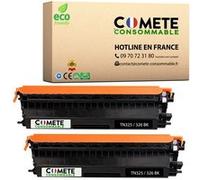 COMETE CONSOMMABLE TN325 Pack de 2 Toner compatible avec BROTHER TN325 TN326 TN-325 TN-326 - 2 Noir