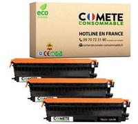 COMETE CONSOMMABLE TN325 Pack de 3 Toner compatible avec BROTHER TN325 TN326 TN-325 TN-326 - 3 Noir