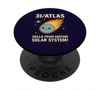 Comète interstellaire 3I/Atlas | Jolies étoiles visiteurs de l'espace 2025 PopSockets PopGrip Adhésif