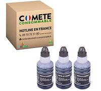 COMETE, Marque française - 102-3 Bouteilles d'encre 102 Noir Compatibles avec Epson Ecotank 102 ET-15000 ET-2700 ET-2750 ET-2751 ET-2756 ET-3700 ET-3750 ET-4750 ST-2000 ST-3000 ST-4000 (3 Noir)