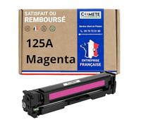 COMETE, Marque Française - 125A - 1 Cartouche de Toner Compatible avec HP 125 A CB540A (ou 128A) - pour HP Color LaserJet CM1312 CP1215 CP1514 CP1515 CP1518 CM1312 MFP (1 Magenta)
