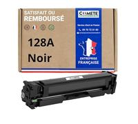 COMETE, Marque Française - 128A - 1 Cartouche de Toner Compatible avec HP 128 A CE320A (ou 125A) - pour HP Color Laserjet Pro CP1525 CP1525nw CP1525n CM1415 CM1415fnw CM1415fn (1 Noir)