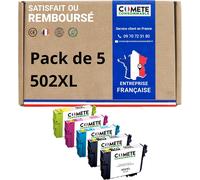 Comete, Marque Française 502Xl 5 Cartouches D'Encre Compatibles Avec Epson 502 Xl Jumelles - Pour Epson Xp-5100 Xp-5105 Xp 5100 Xp 5105 Workforce Wf-2860 Wf-2865 (2 Noir Et 3 C[ENC942793]