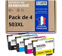 Comete, Marque Française 503Xl - 4 Cartouches D'Encre Compatibles Avec Epson 503 Xl Piment - Pour Epson Expession Home Xp-200 Xp-5205 Workforce Wf-2960 (1 Noir Et 3 Couleur)[ENC941282]