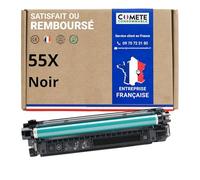 COMETE, Marque Française - 55X - 1 Cartouche de Toner Compatible avec HP 55 X CE255X (ou 55 A CE255A) - pour HP LaserJet Enterprise P3010 P3011 P3015 P3015x M525dn M525f (1 Noir) (1 Noir)