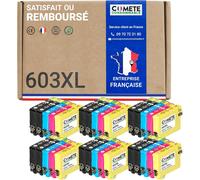 Comete, Marque Française - 603Xl - 30 Cartouches D'Encre Compatibles Avec Epson 603 Xl Etoile De Mer - Pour Epson Expression Home Xp-2100 Xp-2105 Xp-2150 Xp-2155 (12 Noir, 6 Cyan 6 Magenta, 6 Jaune)