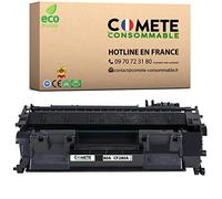 COMETE, Marque française - CF280A 80A - 1 Cartouche de Toner Compatible avec HP CF280A 80A - pour Imprimante HP Laserjet Pro 400 M401A, M401D, M401DN… (1 Noir)