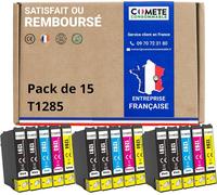 Comete, Marque Française - T1285-15 Cartouches D'Encre Compatibles Avec Epson T1285 Renard - Pour Epson Stylus T22 Office Bx305F Bx305Fw Sx125 Sx130 Sx230 (Noir Et Couleur)[ENC941514]