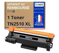 COMETE, Marque Française - TN-2510XL Cartouches de Toner Compatible avec Brother TN2510XL pour Brother DCP-L2620DW DCP-L2627DWE MFC-L2860DWE MFC-L2800DW HL-L2400DWE DCP-L2660DW MFC-L2827DW (1 Noir)
