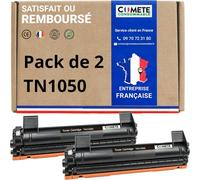 Comete, Marque Française - Tn1050 - 2 Cartouches Toners Compatibles Avec Brother Tn1050 - Pour Brother Mfc-1910W Mfc-1810 Dcp-1810W Dcp-1212W Dcp-1112W Hl-1210W H -1112W (2 Noir)[ENC943244]