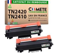 Comete, Marque Française - Tn2420 - 2 Cartouches De Toners Compatibles Avec Brother Tn2420 (Ou Tn2410) - Pour Brother Dcp-L2530Dw Mfc L2710Dw Hl-L2350Dw (2 Noir)[COM201586]