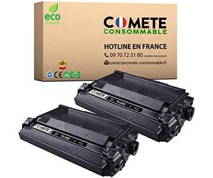COMETE, Marque française - TN3480 - 2 Cartouches de Toners Compatibles avec Brother TN3480 TN-3480 (TN3430 TN-3430) - pour Toner Brother TN3480 HL-L6200DW, HL-L6200DWTHL-L5000D (2 Noir)