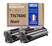 COMETE, Marque Française - TN7600 - 2 Cartouches de Toners Compatibles avec Brother TN-7600 - pour Brother DCP8020 DCP8025D DCP8025DN HL1650 HL1670N HL1850 HL1870N HL5030 HL5040 HL5050 (2 Noir)