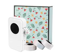 COMETX D35 Mini étiqueteuse thermique tout-en-un BT Connect étiquette adhésive DIY date journal étude autocollant étiquetage avec 3 rouleaux d'étiquettes compatibles avec iOS Android pour la vente au