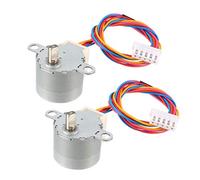 COMEYOU 2 pcs 24BYJ48 Moteur Pas à Pas DC 12V de réduction Micro réducteur 4 Phases 5 Fils Moteur Pas à Pas