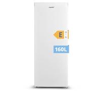 COMFEE' 160L Congélateur Armoire, Réglage de la température, Blanc | Porte Réversible, 42 dB Silencieux, 183 kWh/an, Thermostat Réglable, Pieds Ajustables, Puissance de congélation élevée