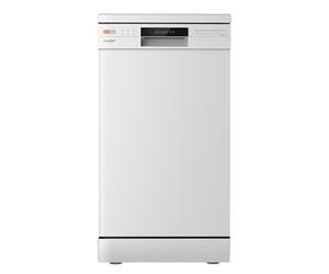 COMFEE' CDWEF1034BW Lave-vaisselle indépendant avec 10 couverts, démarrage différé, fonction demi-charge, paniers flexibles - Blanc