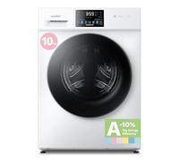 COMFEE' CFP03EW100W-FR Lave-linge autonome, Capacité 10KG 10%, Soin Vapeur, Moteur BLDC, Woolmark, Panneau Tactile, Blanc [Classe Énergétique A]