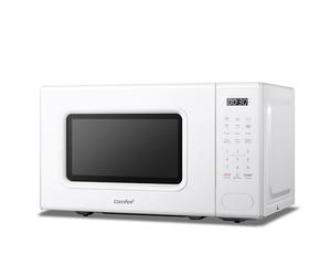 COMFEE' CM-E202CC Micro-ondes Numérique, 700W, 20L, 6 Menus Prédéfinis, Express Cook, 11 Niveaux, Décongélation, Fonction Mémoire, Blanc