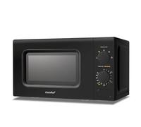 Comfee' CM-M202CC(BK) four micro ondes compact avec la capacité de 20 litres, 700 W avec Commande manuelle, Convenable pour petites cuisines, 5 niveaux de puissance, Dégélation rapide, Noir