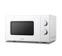 Comfee' CM-M202CC(WH) Four à micro-ondes compact 20L 700W Blanc | Commande manuelle, Convenable pour petites cuisines, 5 niveaux de puissance, Décongélation rapide