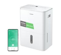 COMFEE Déshumidificateur 20L/jour, 4 Modes, Sèche-Linge, Réservoir 3L, Pour pièce de 40㎡/100m³, Fonctionne avec Alexa