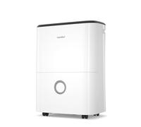 Comfee Déshumidificateur 20L/jour,déshumidificateur Electrique Silencieux avec Réservoir 3L, Drainage Continu,Minuterie 24h,Déshumidification de pièces jusqu'à 40m²/100m³,MDDF-20DEN7 Blanc