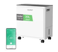 COMFEE' Déshumidificateur Puissant, Absorbe jusqu'à 30L/Jour, Sèche-linge, Mode confort, Réservoir 3L, Minuterie 24H, Idéal pour grandes pièces de 58-73㎡, Garage, Sous-sol