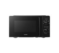 Comfee Four à micro-ondes compact 20 L CMO-MM20L2NFPE(BK), 700 W, Commandes manuelles par boutons rotatifs, 5 niveaux de puissance, Décongélation rapide, Grande fenêtre de visualisation, Noir