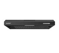 Comfee' Hotte aspirante LED KWH-SLIF17B-60, hotte aspirante sous meuble, hotte aspirante murale, hotte aspirante de cuisine, hotte aspirante à évacuation supérieure, 600 mm, acier inoxydable, 60 cm [C