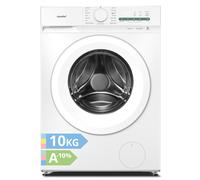 Comfee' Lave-linge 10 kg, avec programme anti-peluches et fonction vapeur, 16 programmes 10%, fonction de remplissage, silencieux et économe en énergie, CF10EWP05W-HR, Blanc