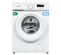 COMFEE' CFE12EW80/W-FR Lave-Linge Frontal 8KG, Classe énergétique A, Moteur BLDC 1400 Tr/Min, 15 Programmes, Prélavage, Blanc