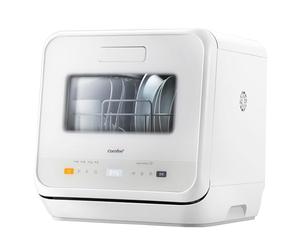 COMFEE' Lave-vaisselle de comptoir, mini lave-vaisselle de table avec 6 programmes, lavage à la vapeur,Soins pour bébé et lavage des fruits, sans plomberie, démarrage différé, 72Heures stockage, blanc