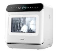 COMFEE' MFD42S110W-IT Lave-vaisselle autonome avec 3 places, 7 programmes, commande tactile, écran LED, démarrage différé et fonction de lavage hors saison, blanc