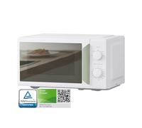 COMFEE Mini Micro-ondes 700W 17L, Blanc et Vert Sauge, Design Compact, Fonction InverTech et Décongélation Rapide, 5 Niveaux avec Minuteur de Cuisine Manuel