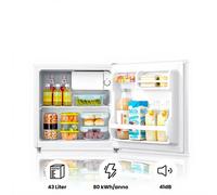 Comfee Mini-frigo 43 L, boîtier de conservation à froid, température réglable, sous-marque Midea [Classe énergétique E]