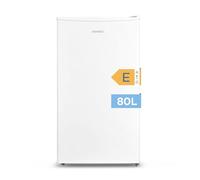 Comfee RCD80WH2(E) Réfrigérateur avec congélateur / 80 l/compartiment à fruits et légumes / 84,5 cm de hauteur / 47,5 cm de largeur / 137 kWh/an/réglage de la température réglable/pieds