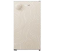 Comfee' RCD92YF2EUY(E) Mini Réfrigérateur 1 Porte, 88L, Réfrigérateur Rétro Pose Libre avec Compartiment Réfrigérant,Température Réglable, Lumière LED,Mini Frigo Pose Libre, Porte Réversible,Jaune