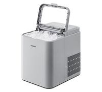 Comfee' RCI12GY1EU(E) Machine à glaçons, 8 glaçons en 6 min, 12 kg/24 h, Réservoir d’eau 1,3 L, Fonction autonettoyage, Machine à glaçons creux compacte, Pelle à glaçons et panier inclus pour la maiso