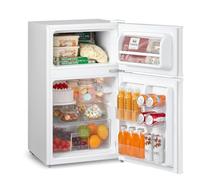 COMFEE' RCT87WH2(E) 87L Réfrigérateur congélateur sous comptoir, éclairage intérieur, étagères réglables, porte réversible, faible bruit, blanc