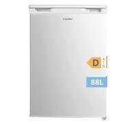 COMFEE' RCU83WH3EU(E) Congélateur vertical indépendant 88 Litres, 3 tiroirs, Congélateur grande capacité, Thermostat réglable, Porte réversible, Blanc