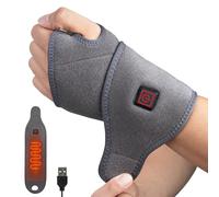 comfheat Attelle de poignet chauffante USB pour soulager la douleur au poignet, bracelet chauffant pour soulager le syndrome du tunnel carpien et la tendinite, ajustement flexible pour la main gauche